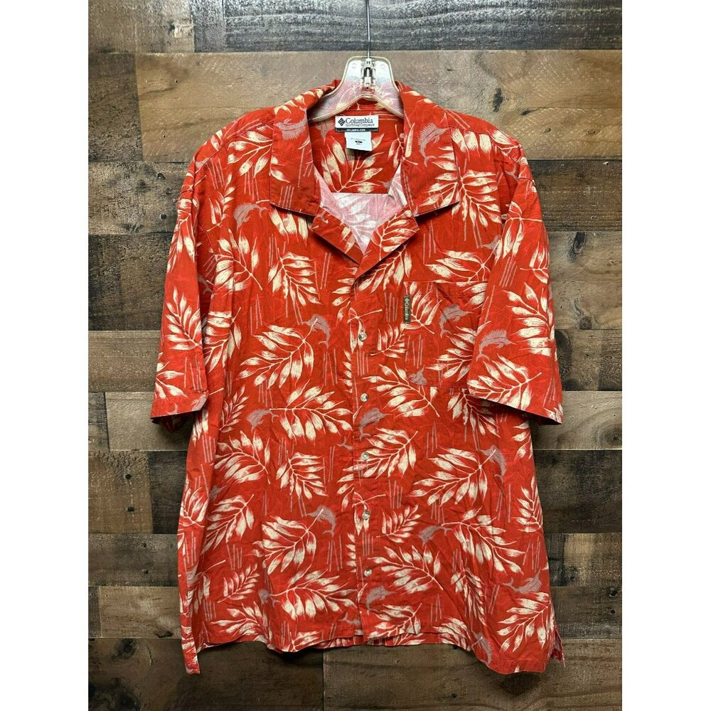 Columbia Men's Short Sleeve Button Up Size X-Large